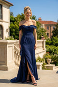 Strapless Off Shoulder Ruffle Mermaid Evening Dress Prom JTJT2721C