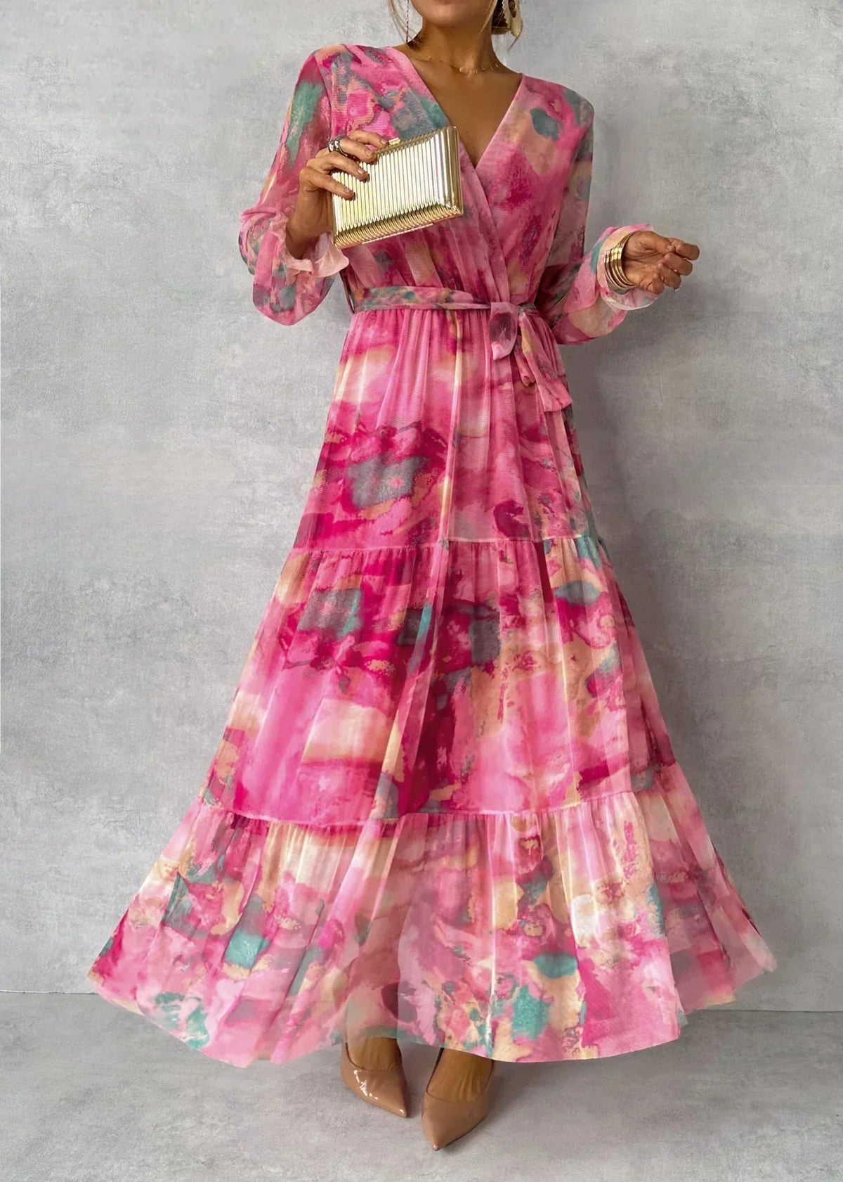 Luísa - Robe Fleurie Enveloppante