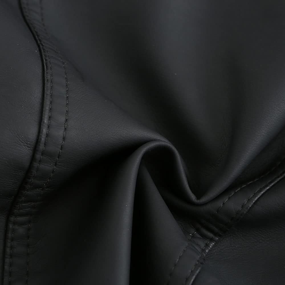 YYNUDA - Casaco de moto, para mulher, de pele sintética e estilo vintage
