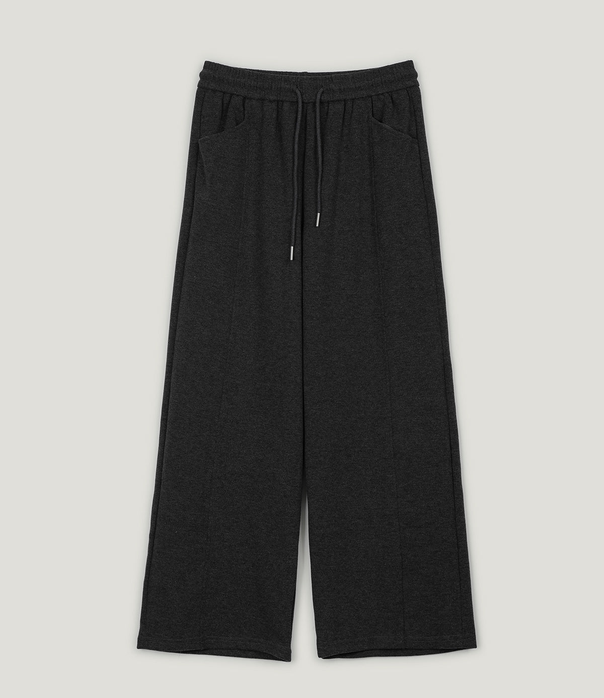 Lonton Layered Half-Zip Sweatshirt and Wide Banding Long Pants