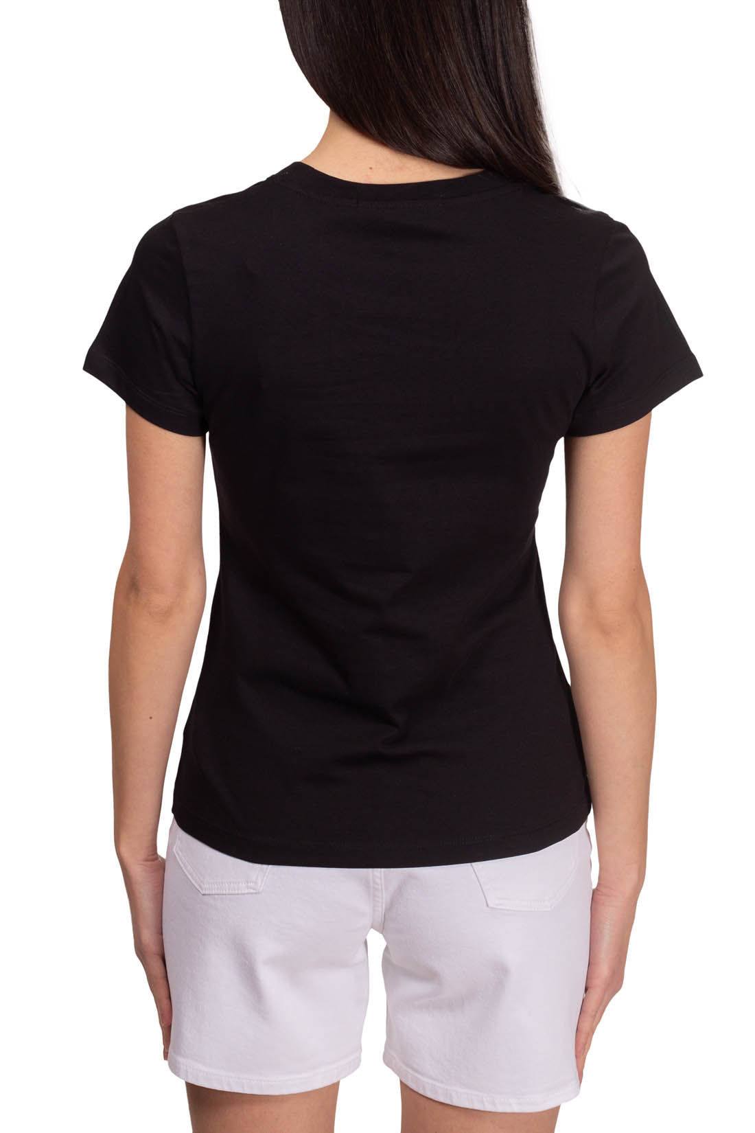 CALVIN KLEIN JEANS - Women's slim T-shirt with satin logo  - Size S