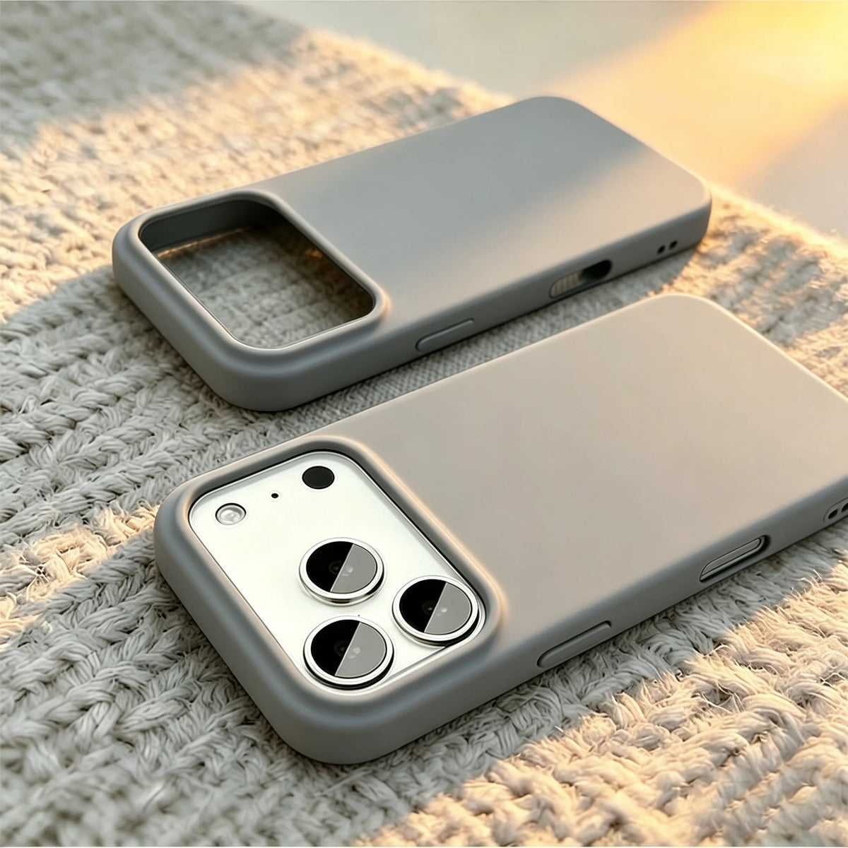 Capa de Silicone Líquido Oficial Original para iPhone 18 Pro Max 17 16 15 11 12 14 13 18 Pro Max, à Prova de Choque, Cobertura Completa em Flanela