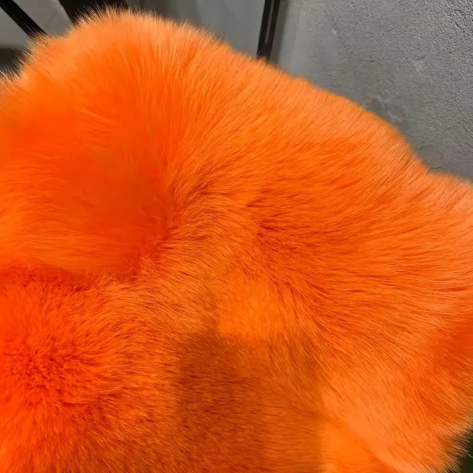 Casaco Curto Feminino de Pele Sintética de Raposa, Gola Dobrável, Jaqueta Grossa Estilo Y2K Streetwear, Casaco de Trabalho para Outono Inverno 2025