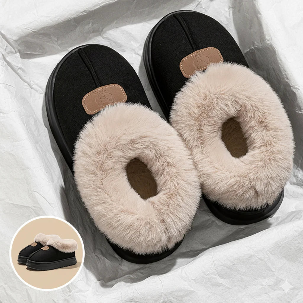 Chinelos de inverno forrados de lã para homens e mulheres com capa de tornozelo sola grossa leve eva interior ao ar livre sapatos de casa quentes múltiplos c