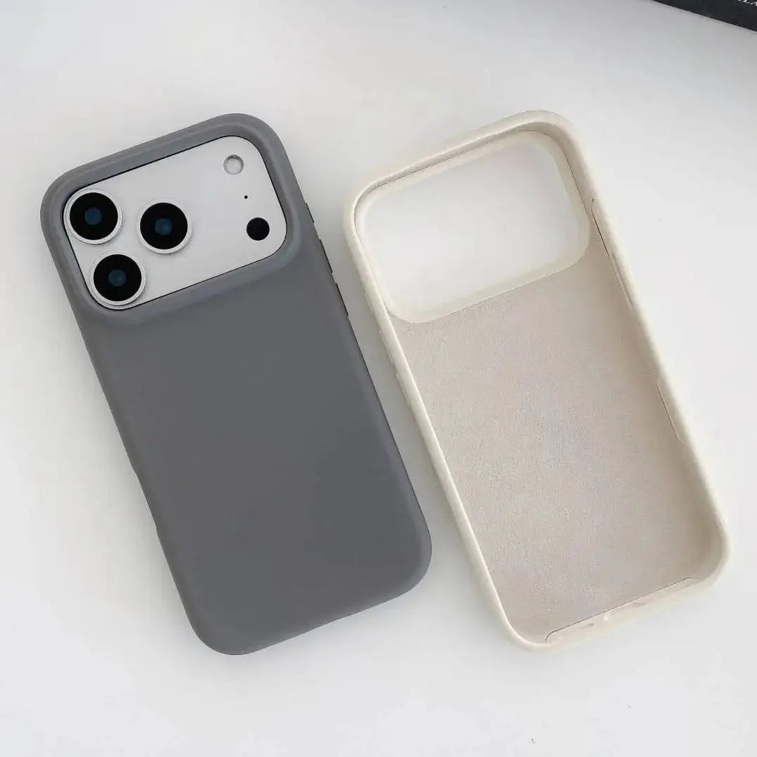 Capa de Telefone em Silicone Líquido Macio e Resistente a Impactos para iPhone 18 17 Air 16 16E 15 14 13 12 11 Pro Max Plus, Capa Protetora com Sensação de Pele