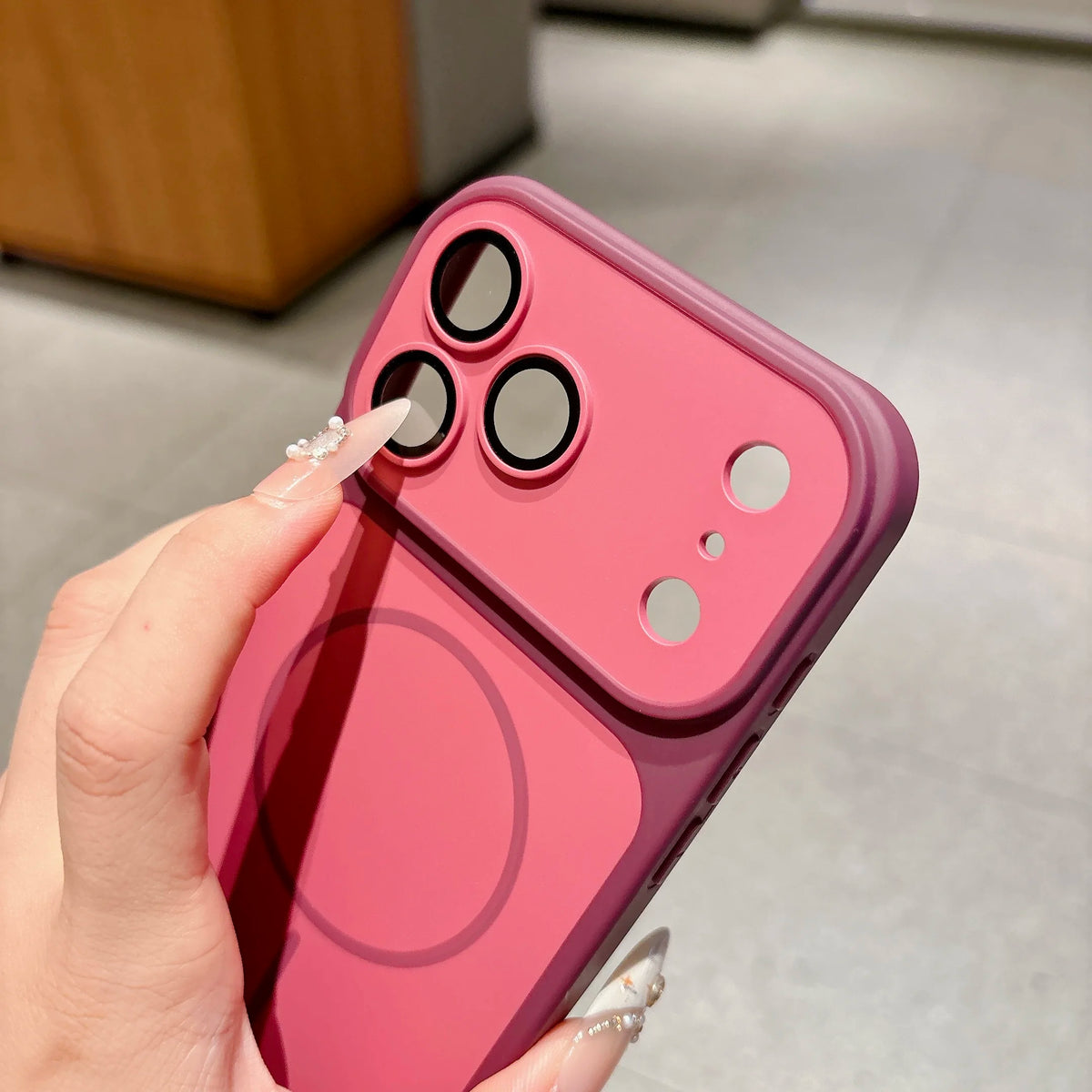 Capa de Telefone Magnética com Carregamento Sem Fio Matte Armor para iPhone 18 17 16 15 Pro Max 14 12 13 11 Pro, Capa à Prova de Choque Magsafe