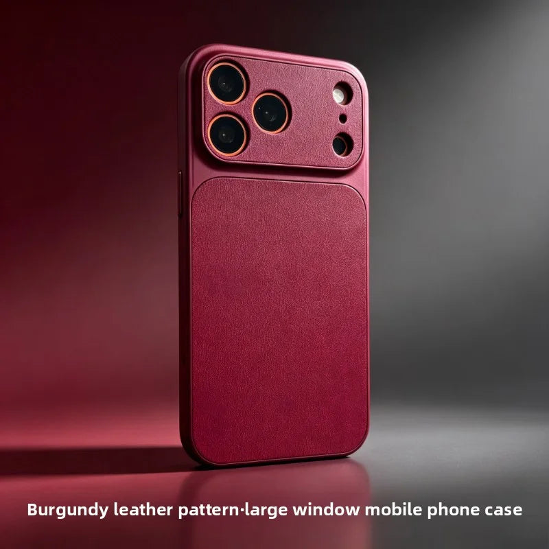 Capa de Telefone Retro Laranja Luxuosa e Nova para iPhone 18, 17Air, 16, 15, 14, 17Pro, 17Promax, Capa Dura com Laterais Macias