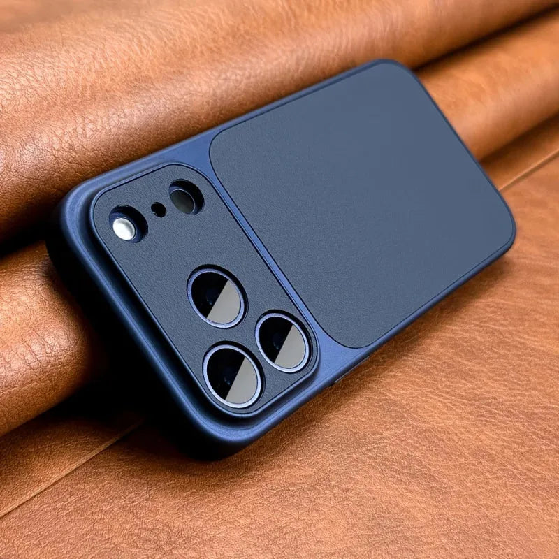 Capa de Telefone Retro Laranja Luxuosa e Nova para iPhone 18, 17Air, 16, 15, 14, 17Pro, 17Promax, Capa Dura com Laterais Macias