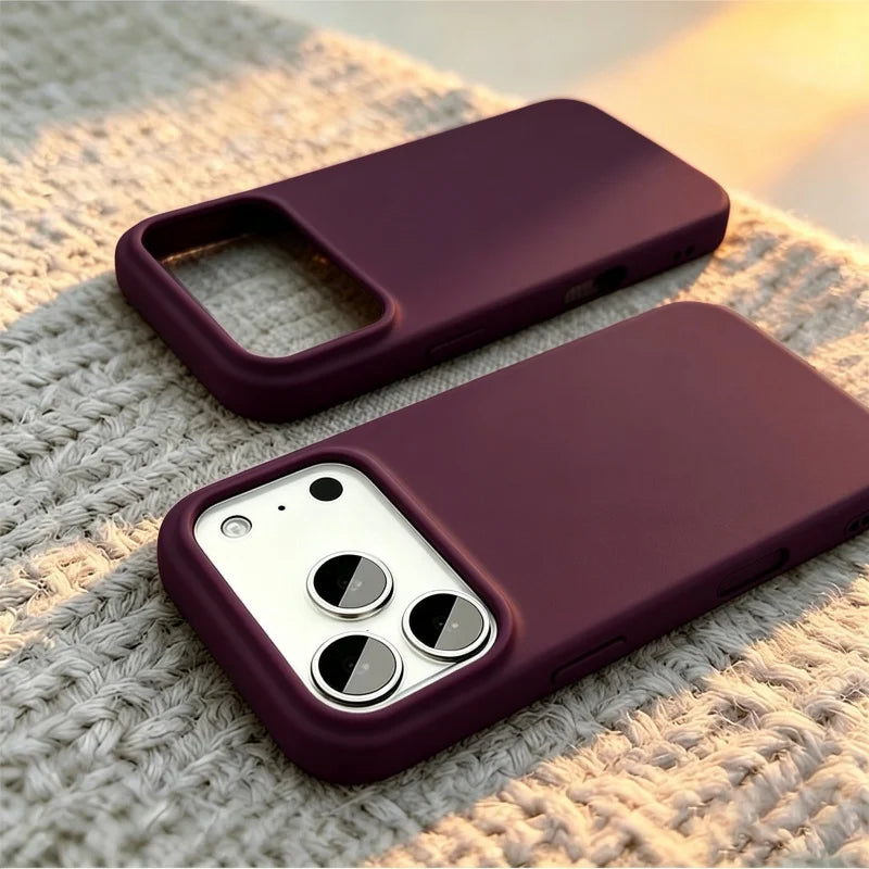 Capa de Silicone Líquido Oficial Original para iPhone 18 Pro Max 17 16 15 11 12 14 13 18 Pro Max, à Prova de Choque, Cobertura Completa em Flanela