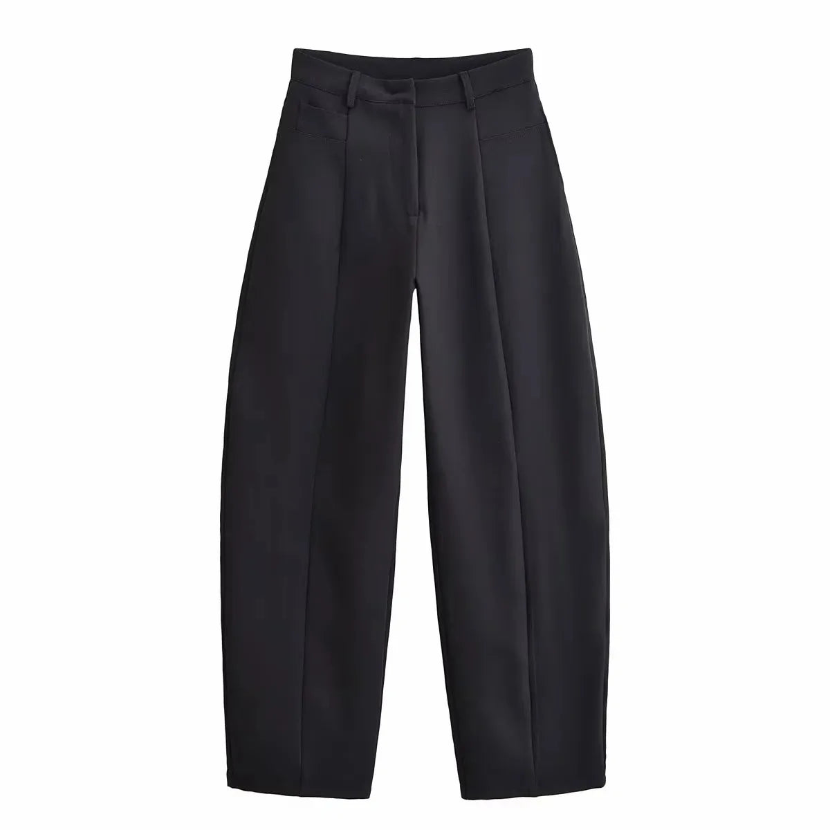 Novo Conjunto Feminino de 2 Peças: Blazer de Manga Longa com Corte Ajustado e Calças Simples de Cintura Alta, Elegante e Moderno