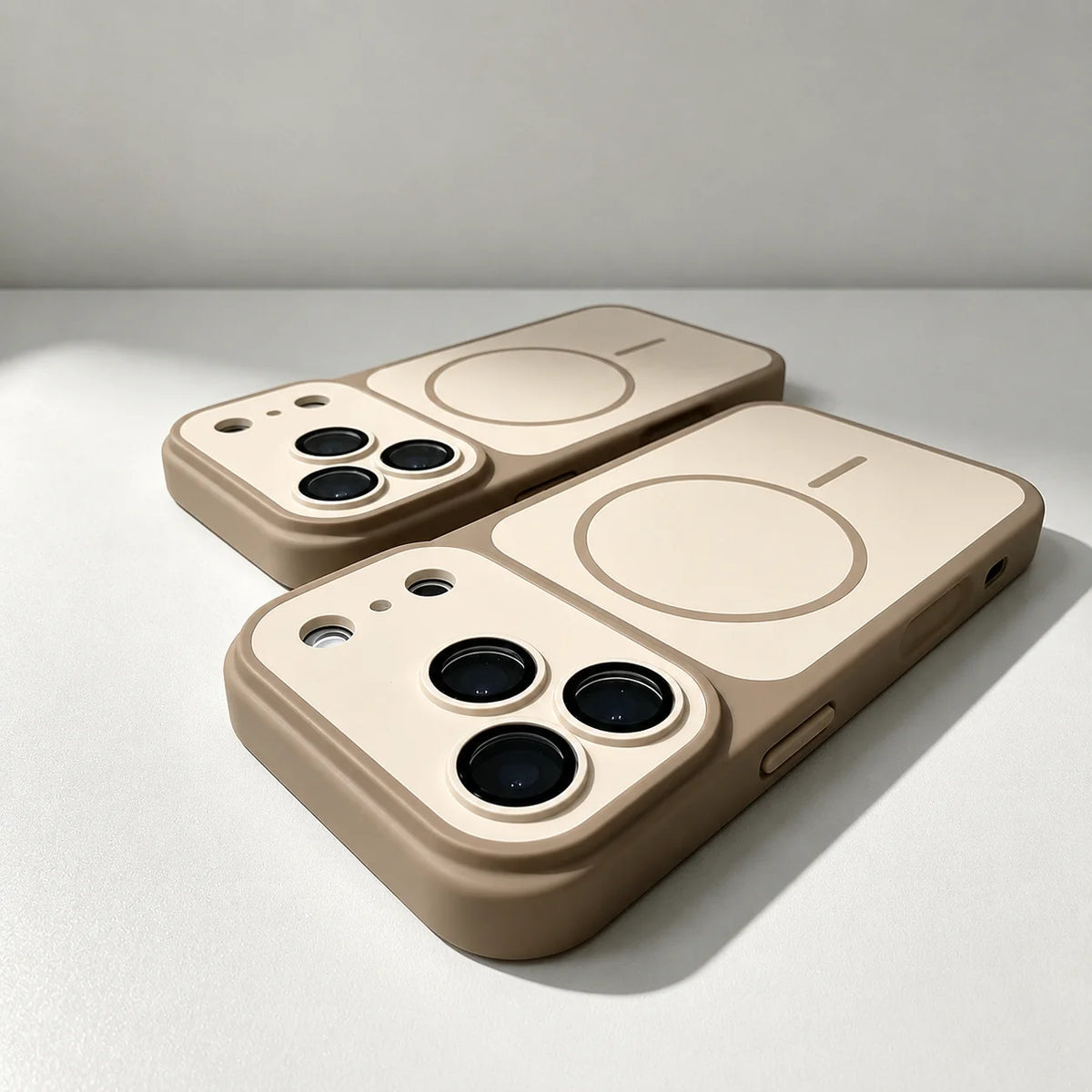 Capa de Telefone Magnética com Carregamento Sem Fio Matte Armor para iPhone 18 17 16 15 Pro Max 14 12 13 11 Pro, Capa à Prova de Choque Magsafe