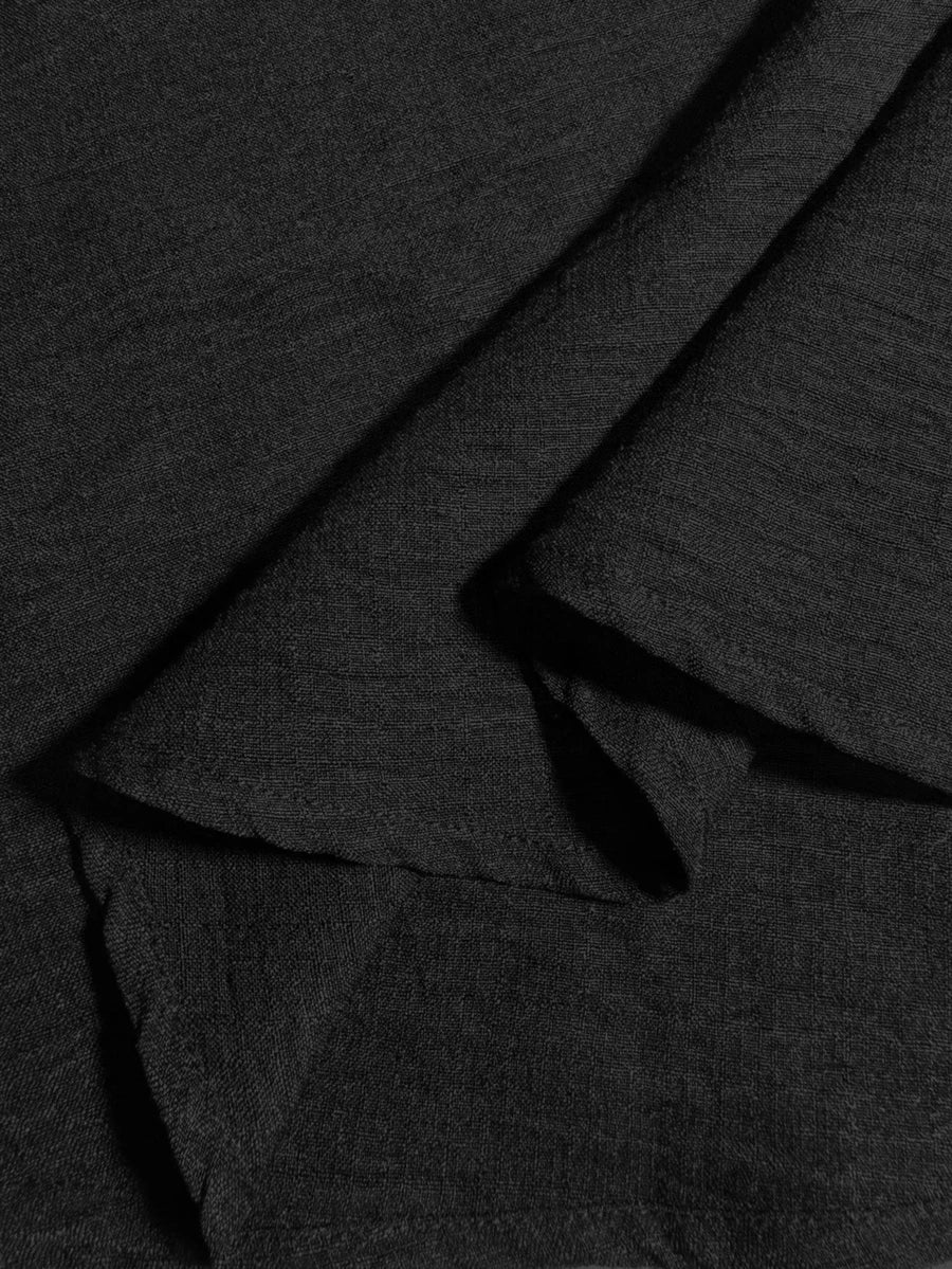 Vestido longo feminino de outono/inverno com gola alta pequena, frente semiaberta e manga comprida, roupa de férias, vestido elegante de festa, vestido de formatura, vestido casual, vestido formal, estilo campestre, vestido preto