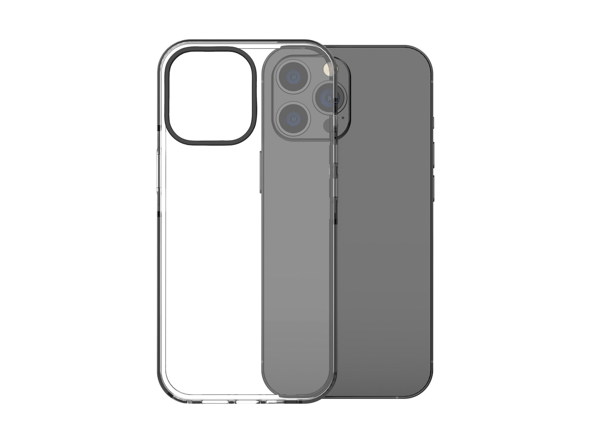 Capa transparente para telemóvel Techancy New Acrylic, KX5602, compatível com iPhone 7/8 Plus, transparente + Preto