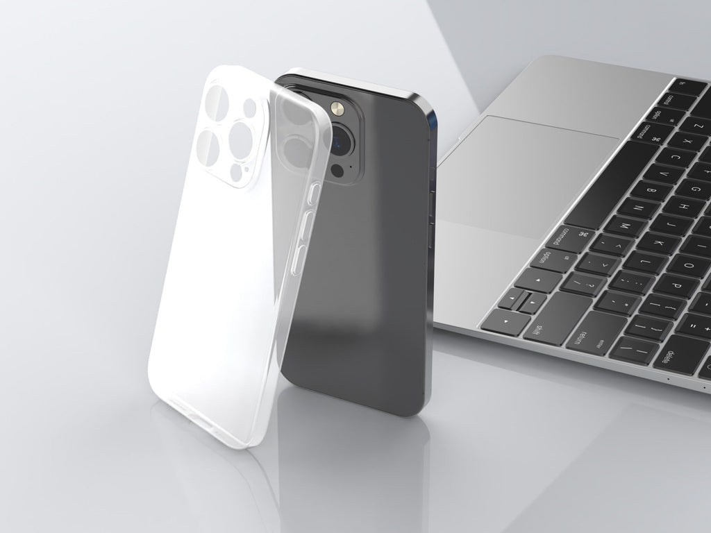Techancy Capa Para Telemóvel Ultrafina Cor Transparente KX5605, Compatível Com O Telemóvel Iphone 14 Pro Max, Material Pp De 0,5 Mm.