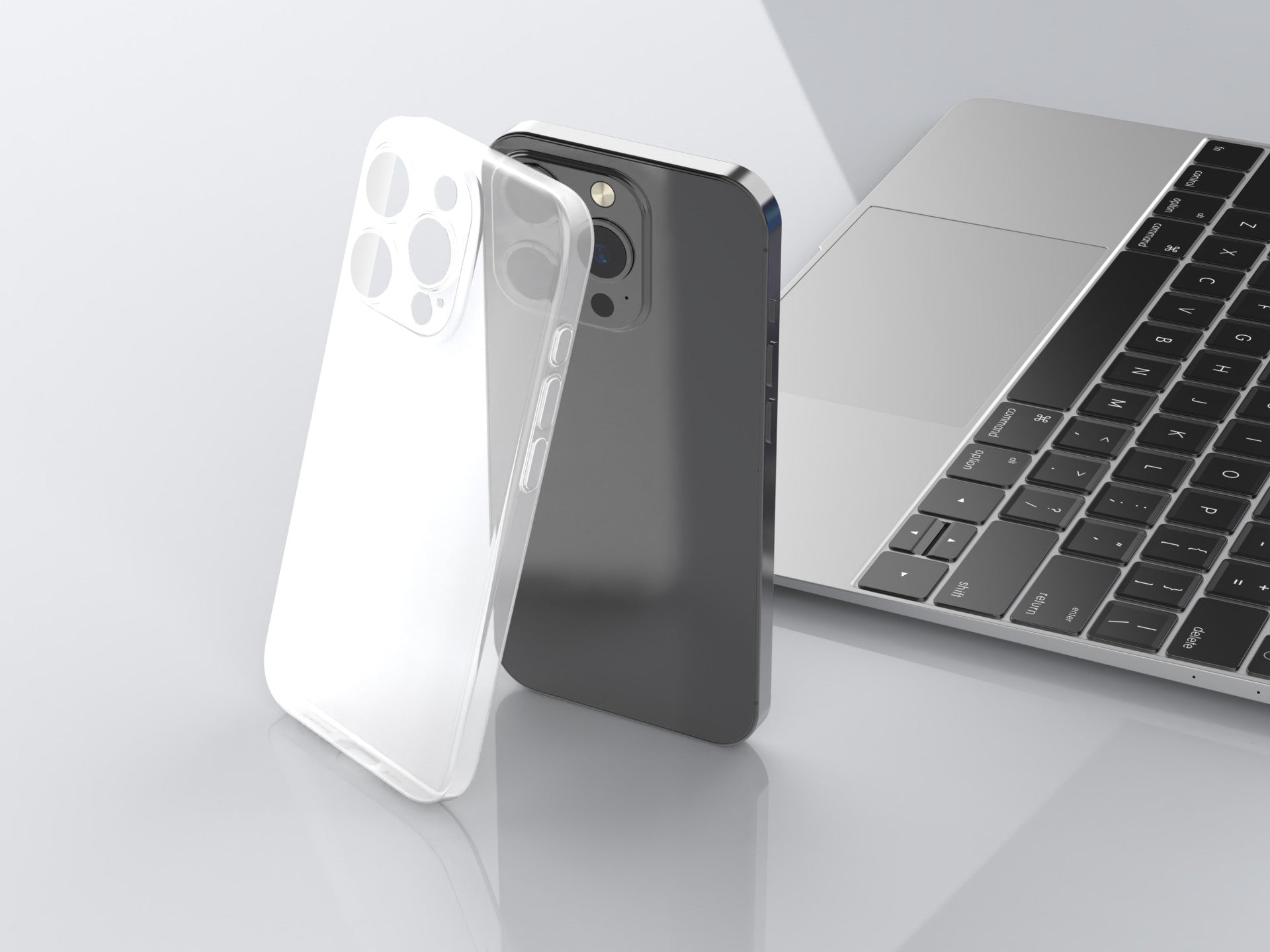 Techancy Capa Para Telemóvel Ultrafina Cor Transparente KX5605, Compatível Com O Telemóvel Iphone 14 Pro Max, Material Pp De 0,5 Mm.