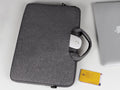 Mala para computador portátil Techancy TW2778, Preto, 13,3 polegadas, alça ajustável