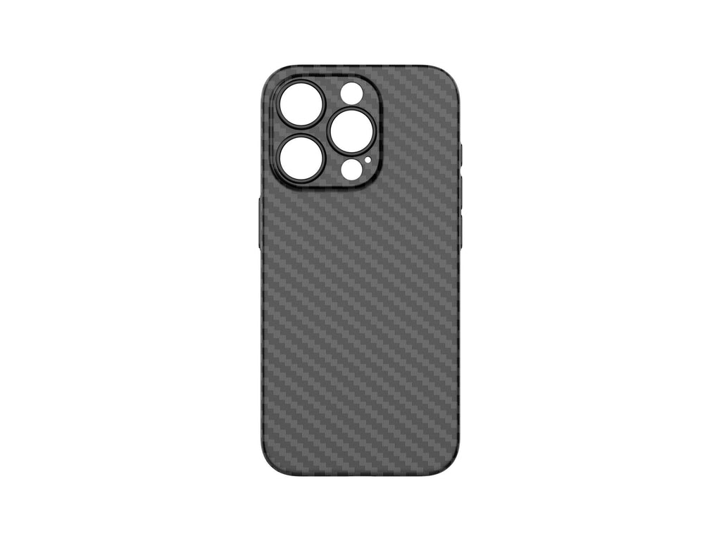 Techancy Capa Para Telemóvel Ultra Fina Em Fibra De Carbono KX5603, Compatível Com Iphone 15, Material Pp De 0,5 Mm.