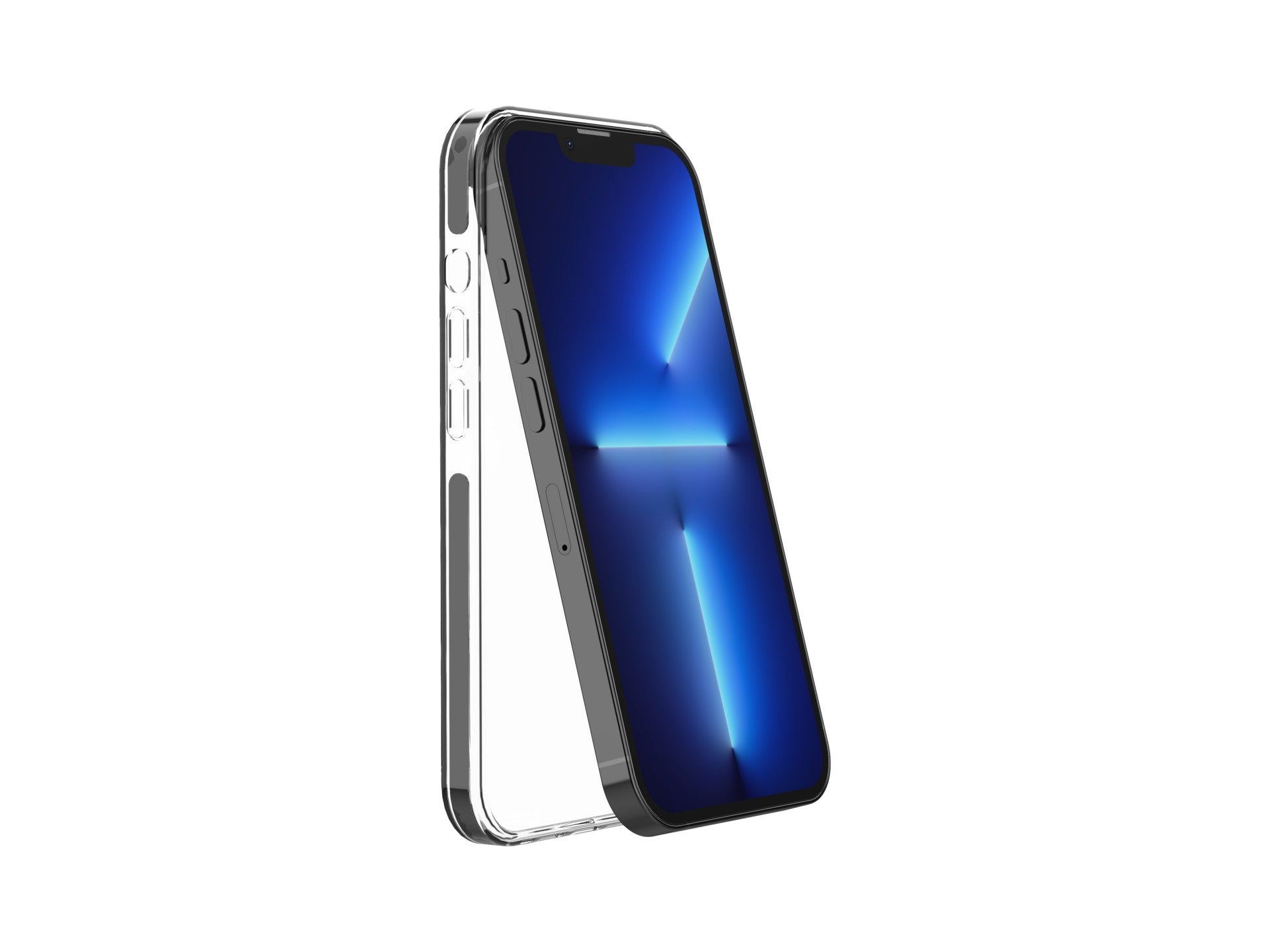 Capa transparente para telemóvel Techancy New Acrylic, KX5602, compatível com iPhone X/Xs, transparente + Preto